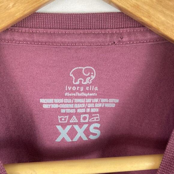 Ivory Ella RARE Berry Long Sleeve top XXS - Picture 4 of 4